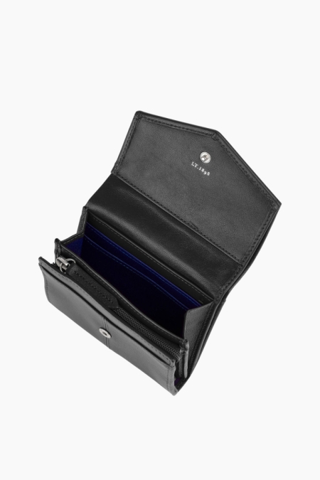 Porte Monnaie Le Tanneur Charlotte Tott3300 Noir | Latroikastore.com