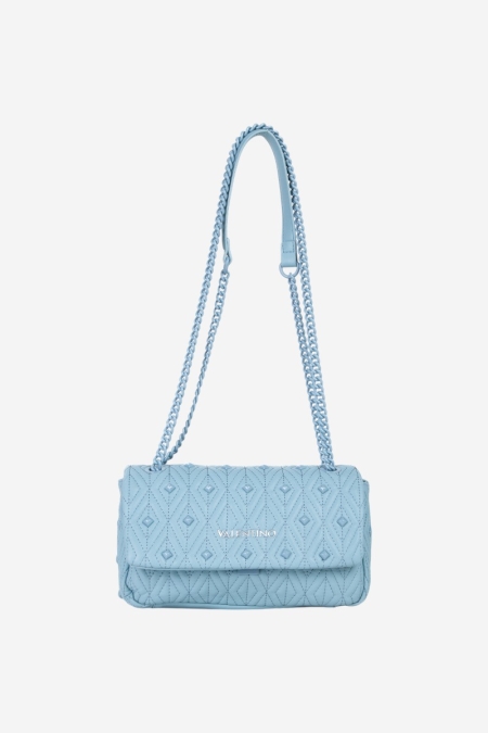 Sac Bandoulière Femme Bleu Ciel Simili Cuir Matelassé – Carré, Ajustable – Neuf Sans étiquette