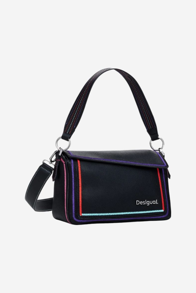 Desigual Phuket Mini Asymmetrical flap Handbag Déjà VuCamel