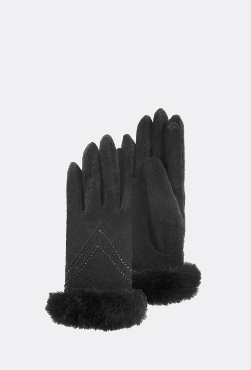 Gants Homme tactiles polaire ultra déperlant Noir –