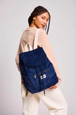 Hindbag Eliot velours marine 