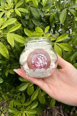 Peau d'âne Bougie POP pamplemousse rose